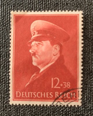 Sello Deutsches Reich Hitler 12+38 Auténtico