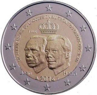 2 € Luxemburgo 2014 Conmemorativa