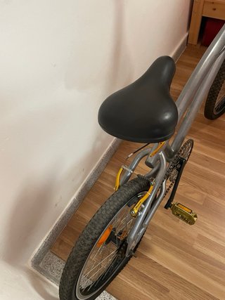 Bicicleta BMX plateada