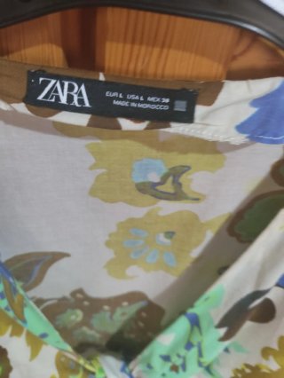 Vestido Zara estampado