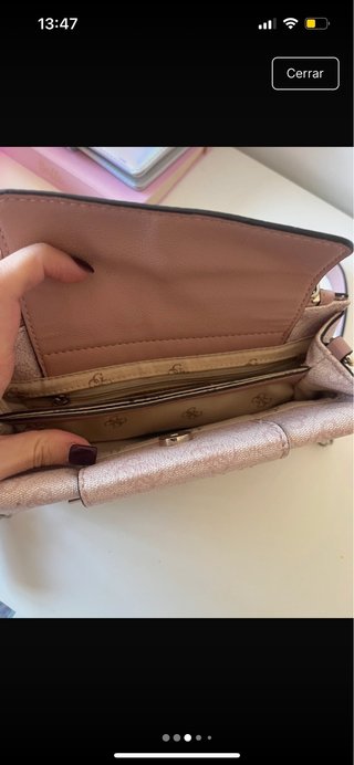 Bolso Guess Beige y Rosa