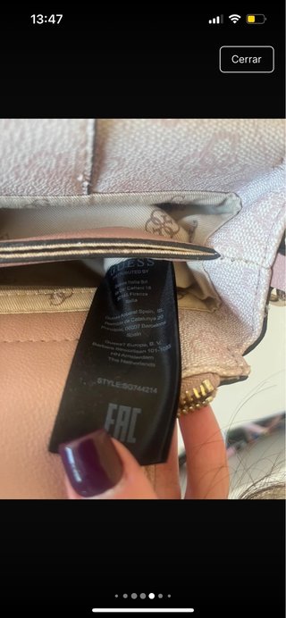 Bolso Guess Beige y Rosa