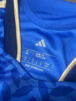Camiseta fútbol Italia Azul y Dorada