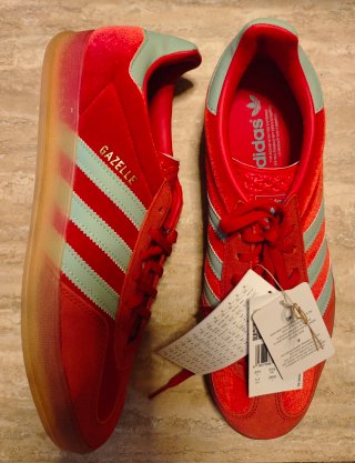 Adidas Gazelle Indoor unisex Roj/gris 44