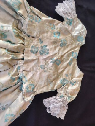 Traje Fallera Niña Brocado Beige T. 6-8