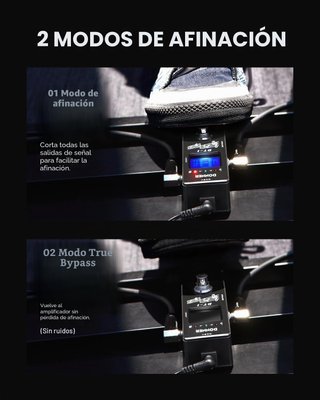 Pedal Afinador Donner DT-1 Cromático True Bypass