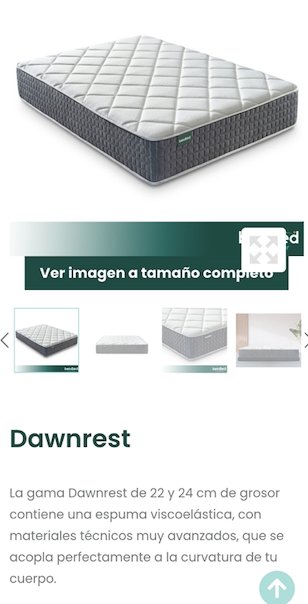 Colchón BeloBed Dawnrest 135x190 + Base Tapizada