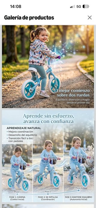 Bicicleta 2 años 3 años Toimsa Frozen 10 Huffy