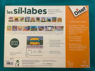 Juego educativo Les síl·labes Diset