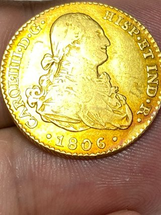 Moneda Oro 2 Escudos 1806 Sevilla