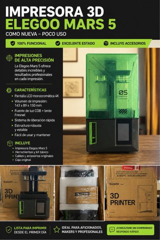 Impresora 3D Elegoo Mars 5