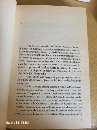 Novela "El Barón Rampante" de Italo Calvino