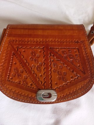 Bolso de cuero mujer marrón