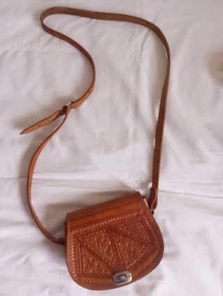 Bolso de cuero mujer marrón