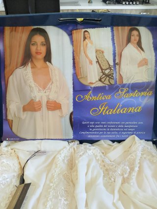 Camicia da notte + vestaglia Antica Sartoria Itali