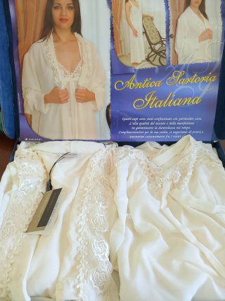 Camicia da notte + vestaglia Antica Sartoria Itali
