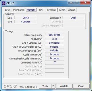 Kit 2x2GB DDR3 1333MHz Samsung