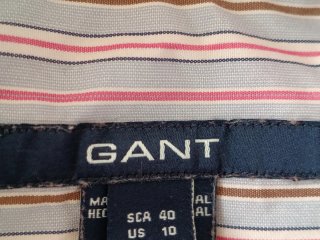 Camicia Gant donna righe rosa e grigie