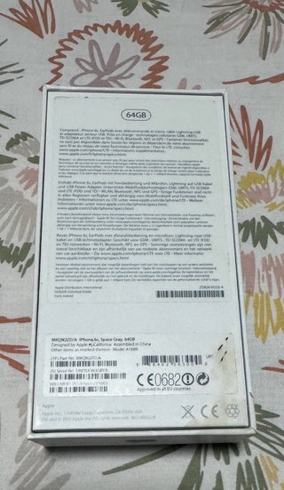 Scatola vuota iPhone 6s Apple