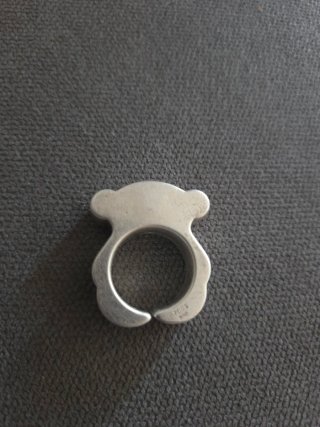 Anillo Tous Oso Plata Ajustable