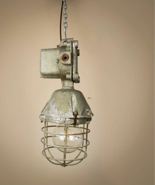 Lampada industriale vintage in metallo