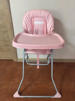 Trona ZY Baby rosa plegable