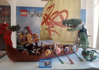 Vitrina Lego Barco Vikingo 7018