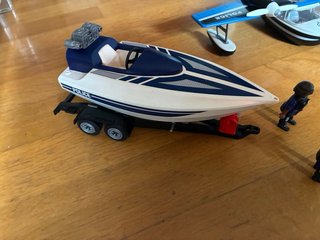 Playmobil Policía: Avión, Barco, Coche y Moto