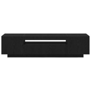 Mueble de TV 160 x 35 x 40 cm Negro Roble Madera