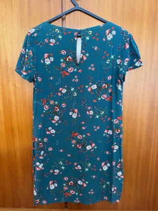 Vestido manga curta flores Camaïeu