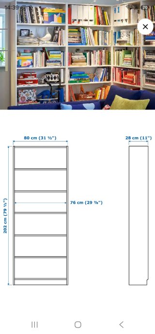 Librería IKEA Billy Blanca