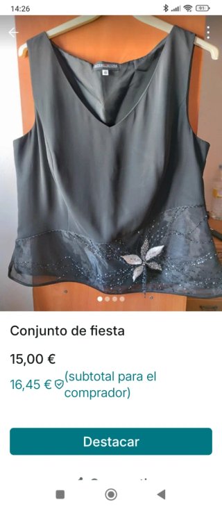 Conjunto de fiesta TERGOSTURA negro