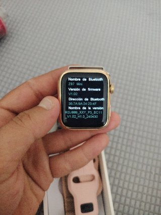 Smartwatch Oro y Rosa con Correas