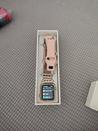 Smartwatch Oro y Rosa con Correas