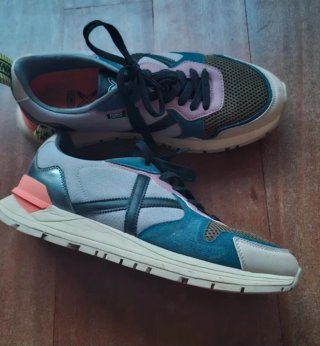 Zapatillas Munich Hombre Beige/Rosa/Teal