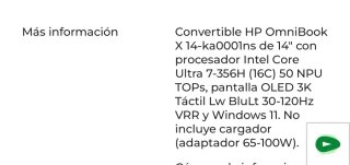 HP OmniBook X14-kaOOO1ns Ultra 7 356H, 32GB, 1TB