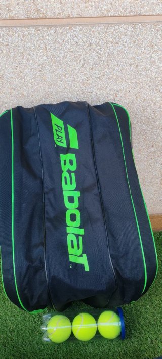 Paletero Babolat Team Negro y Verde mochila
