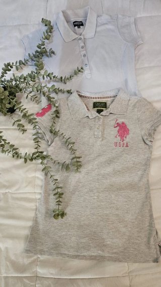 Lote 2 polos mujer Harvest y Ralph Lauren
