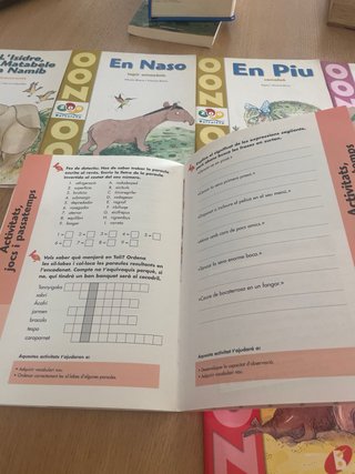 Libro infantil de animales con actividades