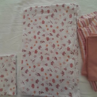 Completo letto matrimoniale floreale 100% cotone