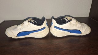 Scarpe bimbo Puma bianche velcro numero 21