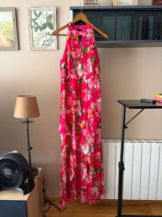 Vestido largo fiesta floral Adrianna Papell