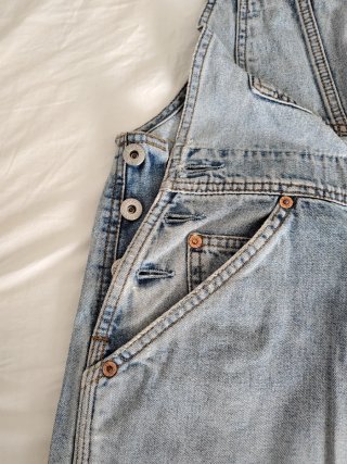 DENIM OVERALL, SALOPETTE, LIGHT BLUE, 31, LEVI'S