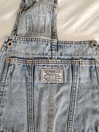 DENIM OVERALL, SALOPETTE, LIGHT BLUE, 31, LEVI'S