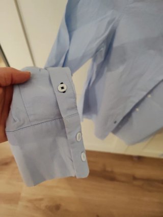 Camisa Mango azul Talla XS