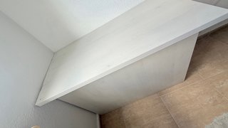 Banco baúl blanco con almacenaje