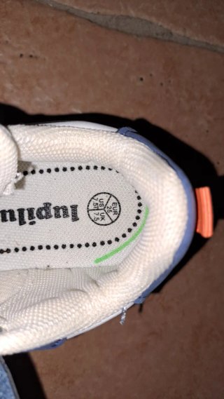 Scarpe ginnastica bambino blu/arancio numero 25