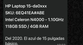 Portátil HP Azul