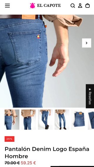 Pantalones vaqueros El Capote talla ver foto.
