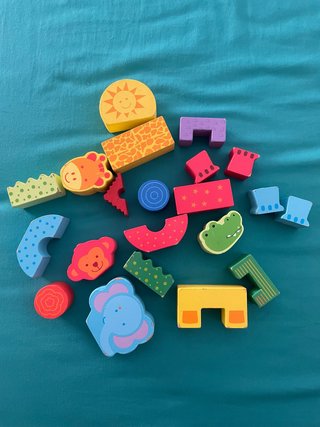 Bloques de madera para niños
